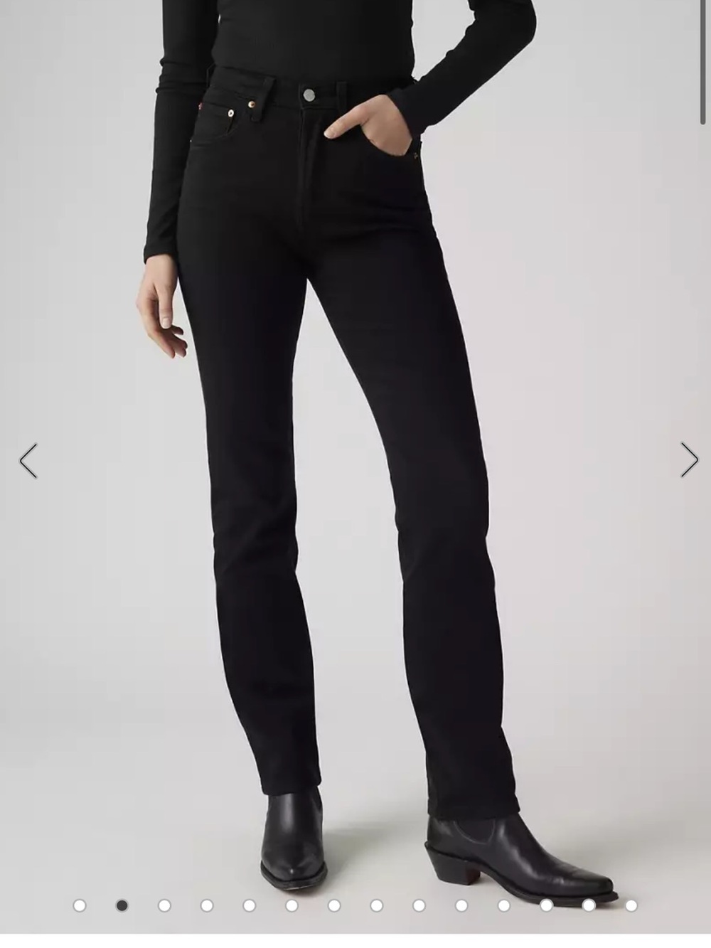 Levi's Black Women's Straight-Leg Jeans